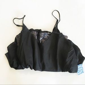 Free People Turn It On Cami Top Black Large